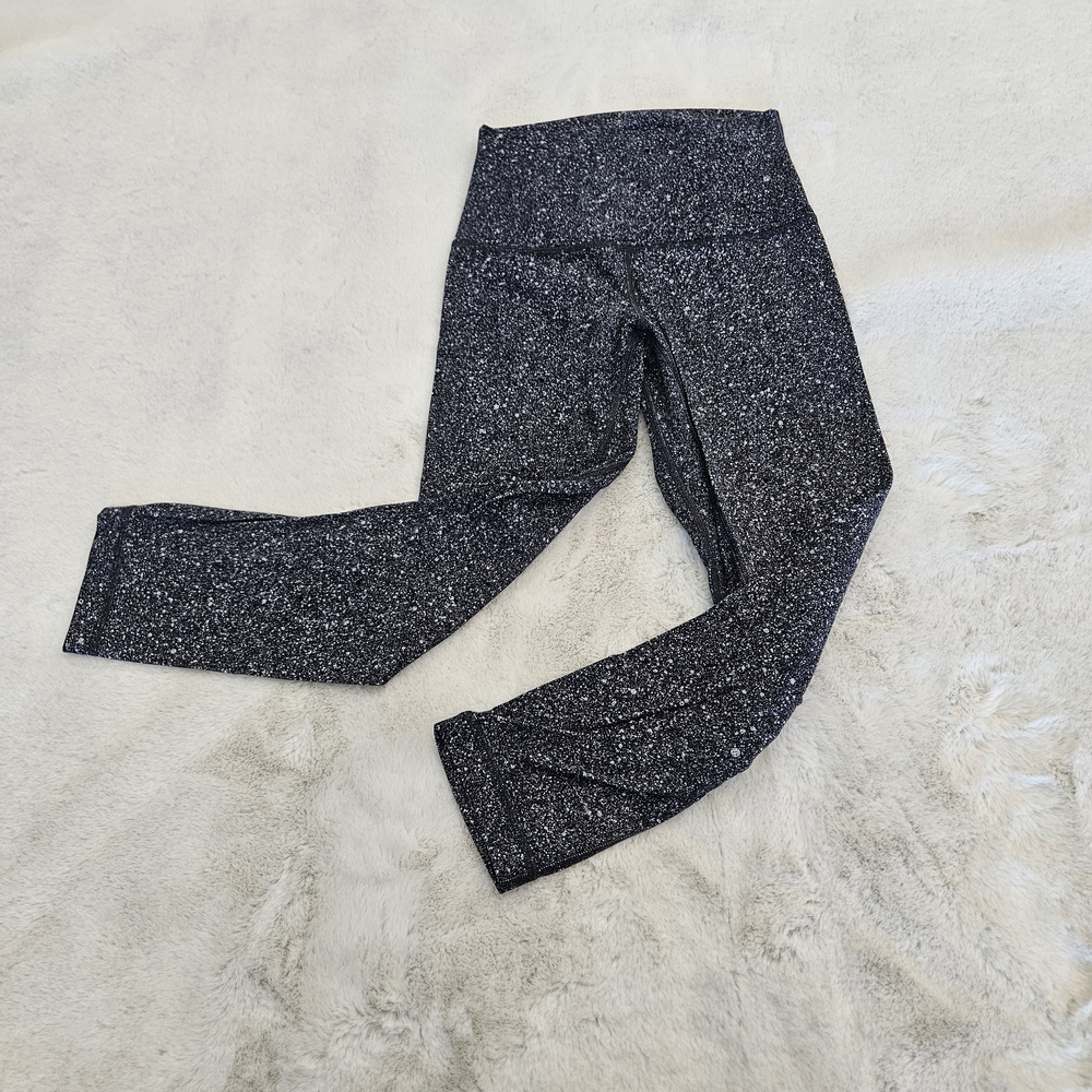 Lululemon Athletica Black Speckled Leggings